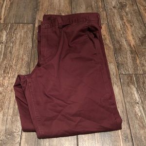 Gap Men’s pants size 36 x 32 dark cranberry